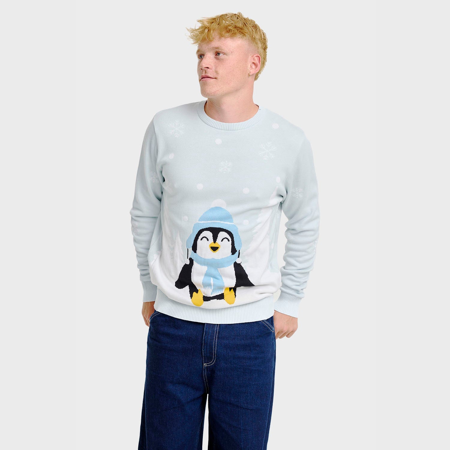 The Lovely Penguin Christmas Sweater – Men